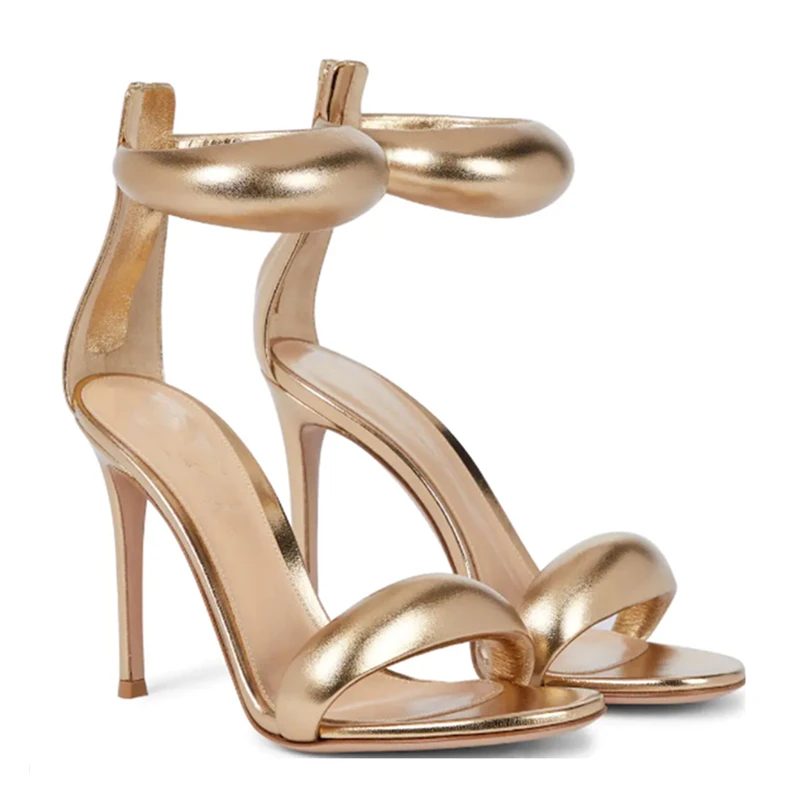 Sexy Gold Women Summer Sandals Genuine Leather Ankle Strap High Heel Prom Pumps Dress Shoes Size 43 Gladiator Sandal Stiletto
Sexy Gold Women Summer Sandals Genuine Leather Ankle Strap High Heel Prom Pumps Dress Shoes Size 43 Gladiator Sandal Stiletto