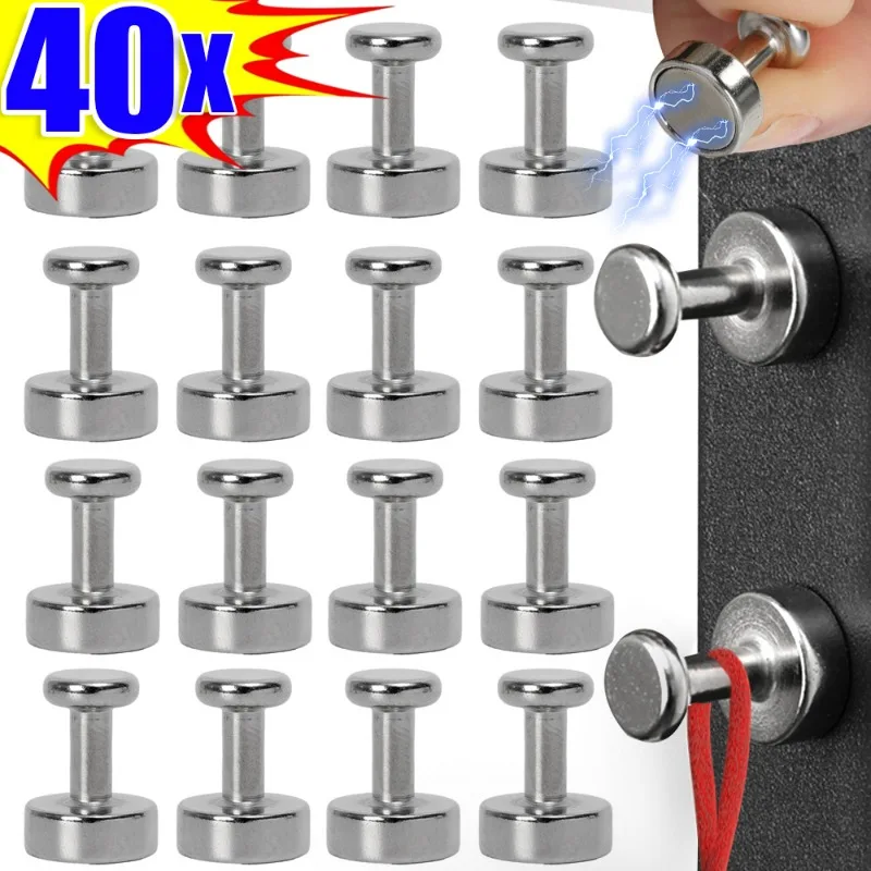 40/2PCS Strong Magnetic Hooks Neodymium Pushpin Sucker Magnet Storage Hook for Refrigerator Whiteboard Home Organization Hangers
40/2PCS Strong Magnetic Hooks Neodymium Pushpin Sucker Magnet Storage Hook for Refrigerator Whiteboard Home Organization Hangers