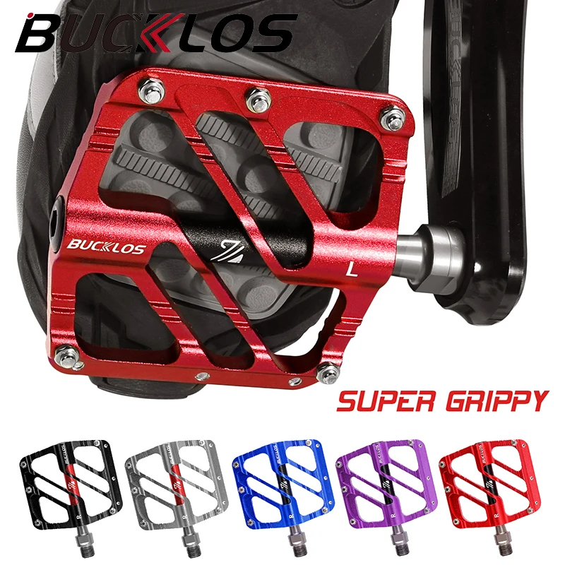 BUCKLOS MTB 3 Sealed Bearings Aluminum Alloy Flat Pedal Ultralight Mountain Road Bike Pedals Waterproof Bicycle Pedal
BUCKLOS MTB 3 Sealed Bearings Aluminum Alloy Flat Pedal Ultralight Mountain Road Bike Pedals Waterproof Bicycle Pedal