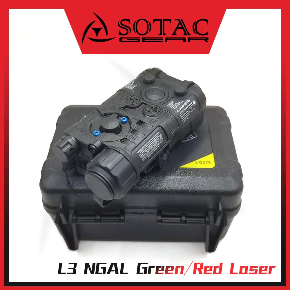 SOTAC L3 NGAL Red Green Laser Aiming Sight IR Led Illumination Tactical Hunting Flashlight Scout Light Fit 20mm Rail
SOTAC L3 NGAL Red Green Laser Aiming Sight IR Led Illumination Tactical Hunting Flashlight Scout Light Fit 20mm Rail