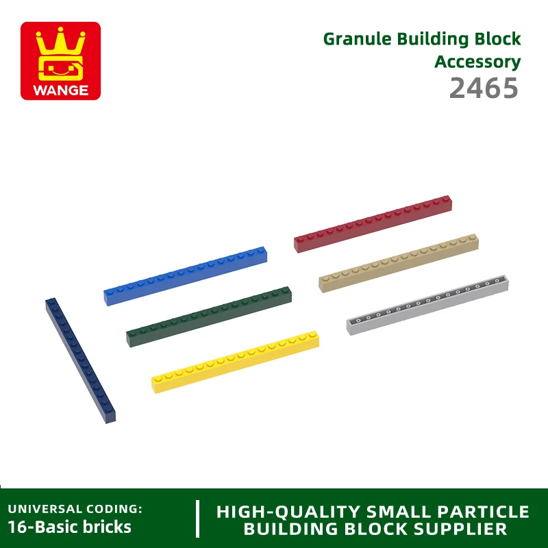 20 Pcs/lot 2465 1x16 Building Block Moc Color Structural Beam Accessories Compatible Brick DIY Children's Toy Assembly Gift Box 
20 Pcs/lot 2465 1x16 Building Block Moc Color Structural Beam Accessories Compatible Brick DIY Children's Toy Assembly Gift Box