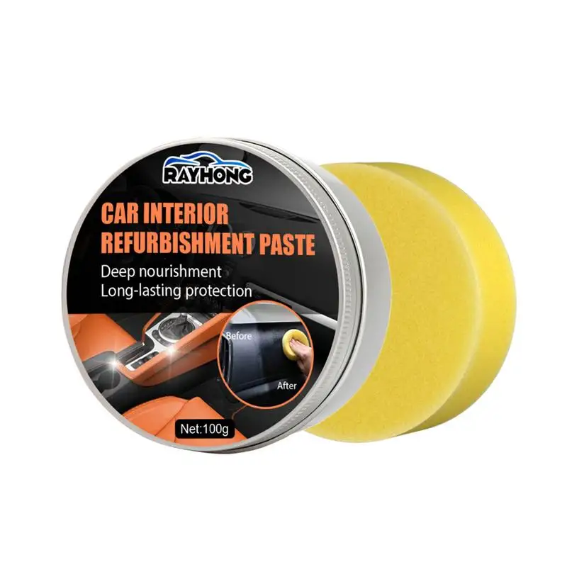 Refurbishment For Car Car Interior Refurbishment Paste Interior Cleaner With Sponge For Removing Dirt Oil Stains From Leather
Refurbishment For Car Car Interior Refurbishment Paste Interior Cleaner With Sponge For Removing Dirt Oil Stains From Leather