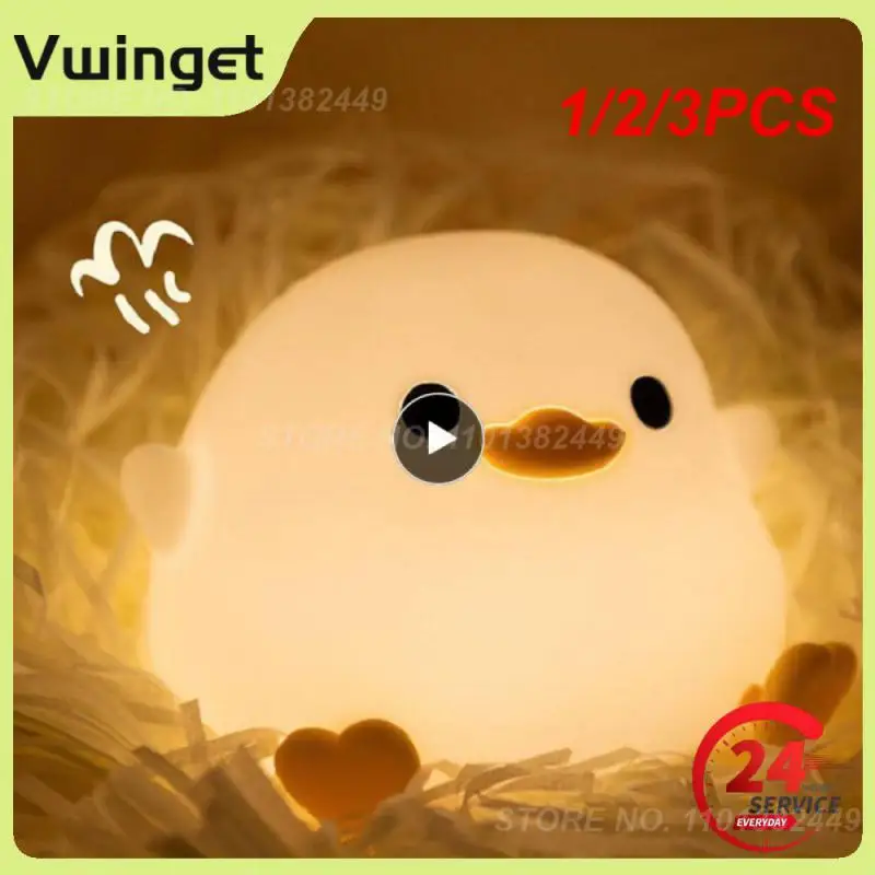 1/2/3PCS Cartoon Duck Night Light Usb Rechargeable Bedroom Bedside Night Lamp Kids Gift Birthday Dimmable Soft Led Decoration 
1/2/3PCS Cartoon Duck Night Light Usb Rechargeable Bedroom Bedside Night Lamp Kids Gift Birthday Dimmable Soft Led Decoration