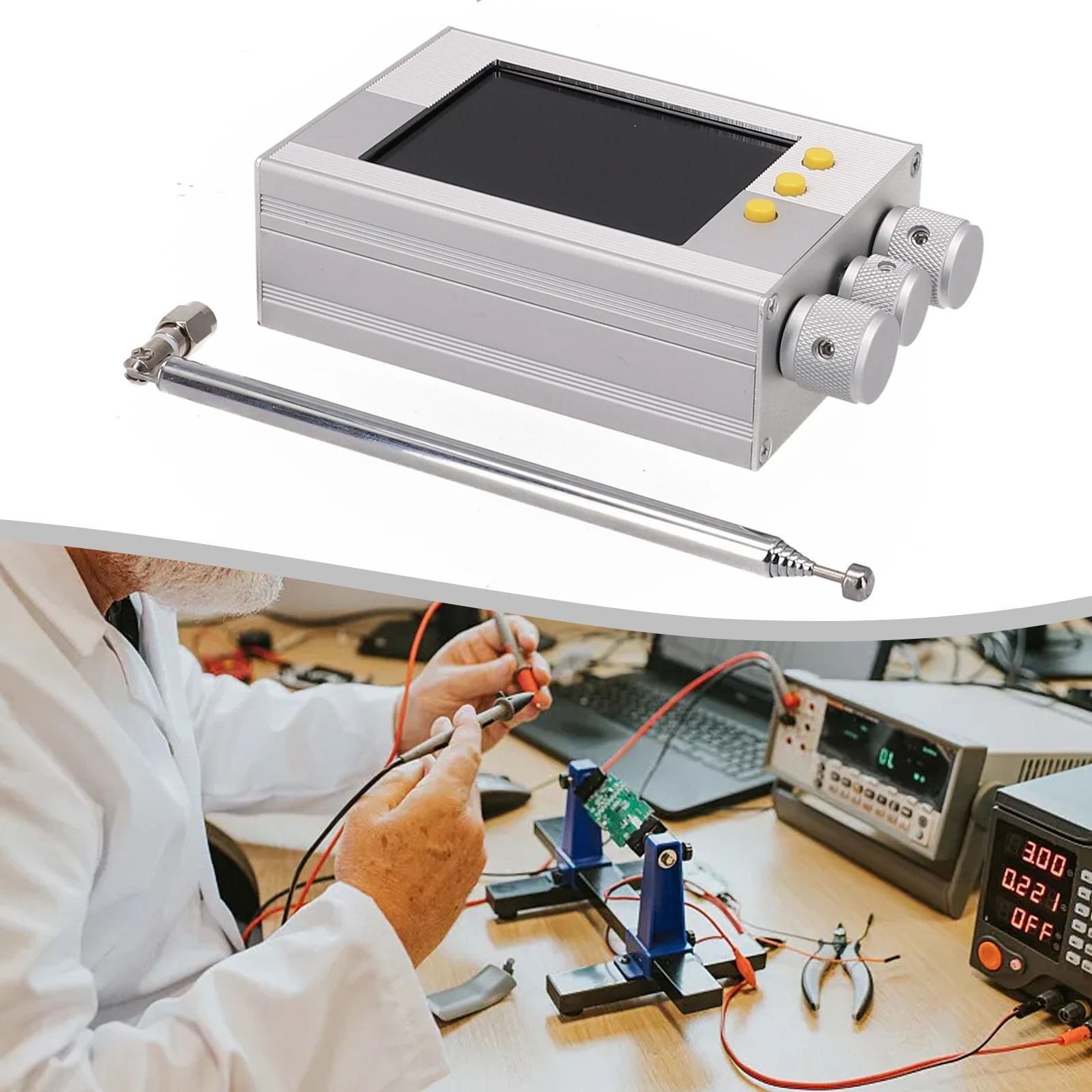 TEF6686 Receiver 144Khz-27000Khz 35*69*100mm Aluminum Alloy Shell Sensitive Signal Silver Strong Resolution Durable
TEF6686 Receiver 144Khz-27000Khz 35*69*100mm Aluminum Alloy Shell Sensitive Signal Silver Strong Resolution Durable