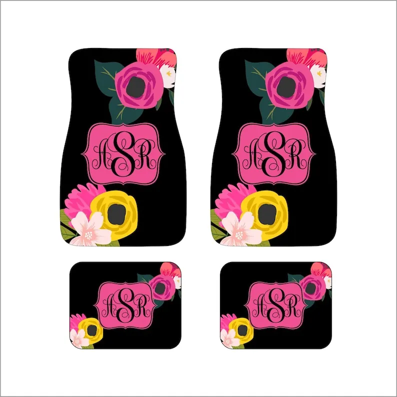 Monogram Car Floor Mats Front Car Mats Rear Car Mat Custom Car Mats Personalized Car Gift Sweet 16 Gift Flowers and Roses
Monogram Car Floor Mats Front Car Mats Rear Car Mat Custom Car Mats Personalized Car Gift Sweet 16 Gift Flowers and Roses