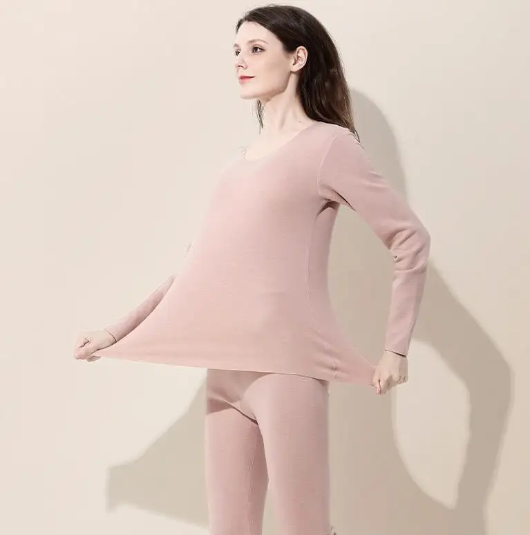 2023 youpin New autumn and winter silk wool women's thermal underwear plus fleece thickened undergarments seamless set
2023 youpin New autumn and winter silk wool women's thermal underwear plus fleece thickened undergarments seamless set