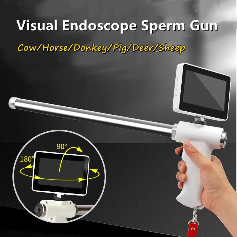 Visual Endoscope Sperm Gun Artificial Impregnation Inseminating Syringe for Cow/Horse/Donkey/Deer/Pig/Sheep
Visual Endoscope Sperm Gun Artificial Impregnation Inseminating Syringe for Cow/Horse/Donkey/Deer/Pig/Sheep