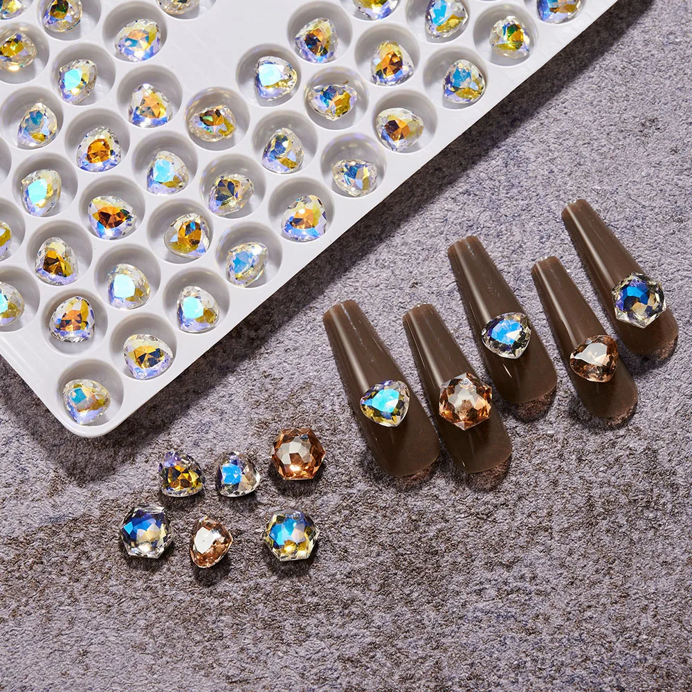 20Pcs Aurora Hexagons Nail Rhinestones Decor 3D Flash Pointed Bottom AB Crystal Stone Nails Parts Jewelry 8*8mm nail accessories
20Pcs Aurora Hexagons Nail Rhinestones Decor 3D Flash Pointed Bottom AB Crystal Stone Nails Parts Jewelry 8*8mm nail accessories