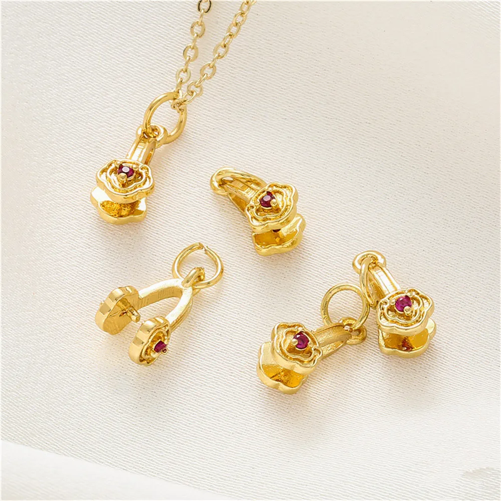 Sand gold rose red zirconia as a clip buckle fishtail claw buckle diy matte gold handmade pendant hanging jewelry accessories
Sand gold rose red zirconia as a clip buckle fishtail claw buckle diy matte gold handmade pendant hanging jewelry accessories