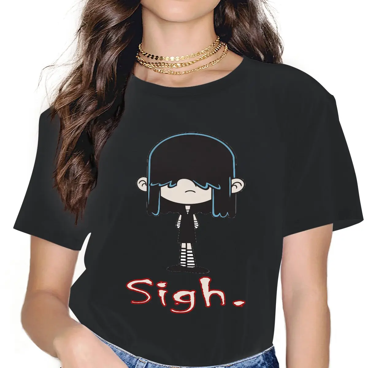 Lucy Women Clothing The Loud Houses Graphic Female Tshirts Vintage Alternative Loose Tops Tee Kawaii Girls Streetwear
Lucy Women Clothing The Loud Houses Graphic Female Tshirts Vintage Alternative Loose Tops Tee Kawaii Girls Streetwear