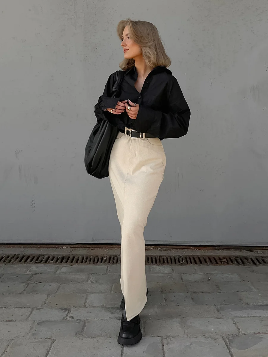 Women's Half Skirt 2023 Summer New Temperament Fashion Commuter Full Cotton Slit High Waist Skirt Long Skirt Women
Women's Half Skirt 2023 Summer New Temperament Fashion Commuter Full Cotton Slit High Waist Skirt Long Skirt Women