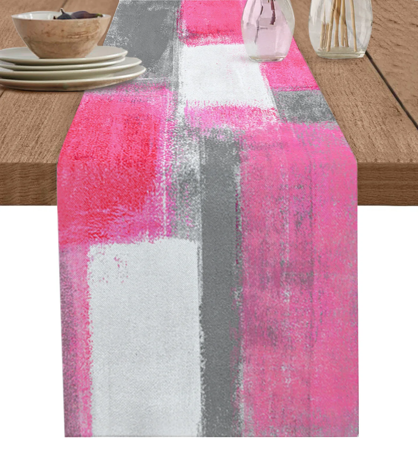 Oil Painting Abstract Texture Pink Linen Table Runner Kitchen Table Decoration Farmhouse Dining Tablecloth Wedding Party Decor
Oil Painting Abstract Texture Pink Linen Table Runner Kitchen Table Decoration Farmhouse Dining Tablecloth Wedding Party Decor