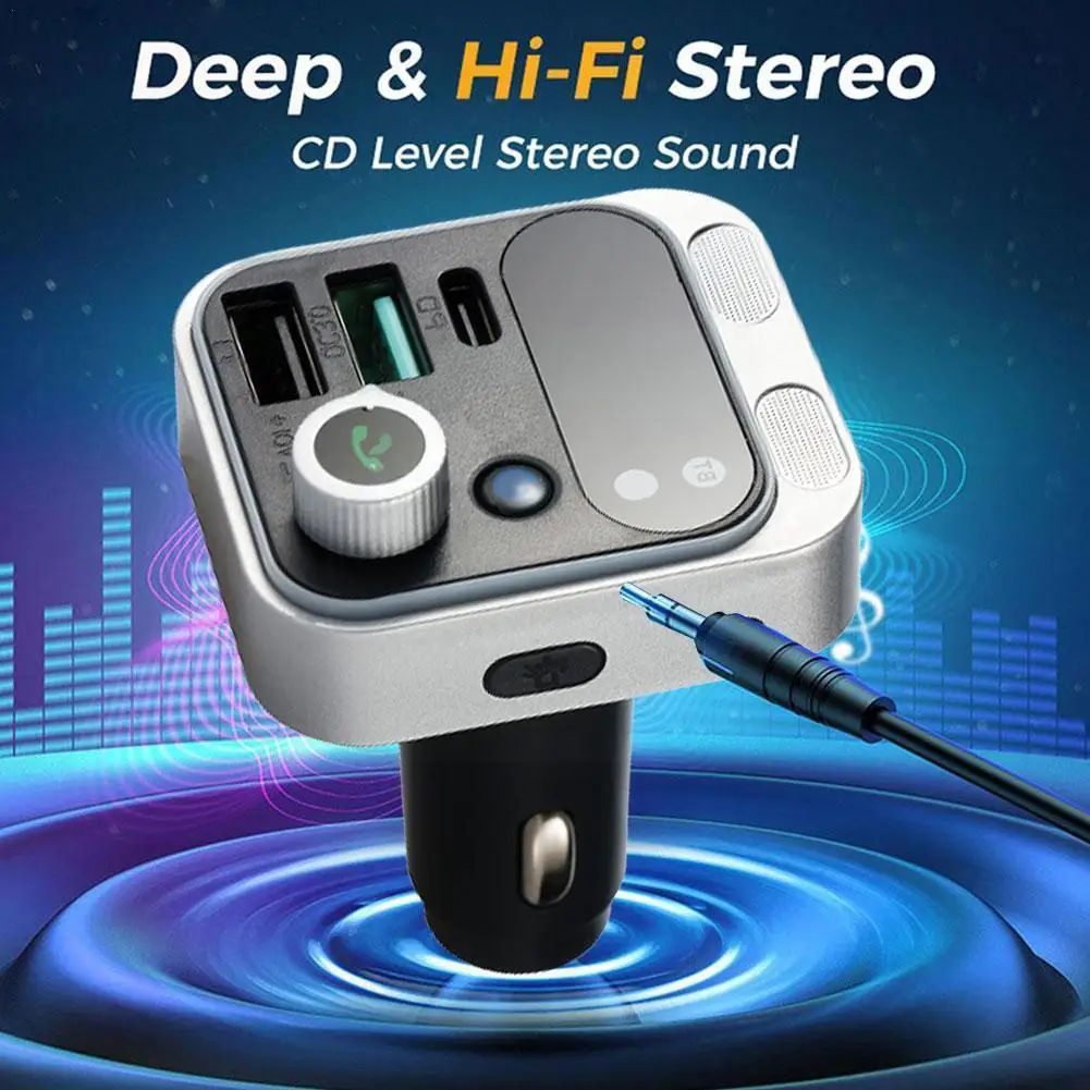 

Dual USB MP3 Music Player Hands-free Pd 30W Cigarette Lighter Charger Charging Car Bluetooth Fast Transmitter 5.0 Fm Car J7R4
