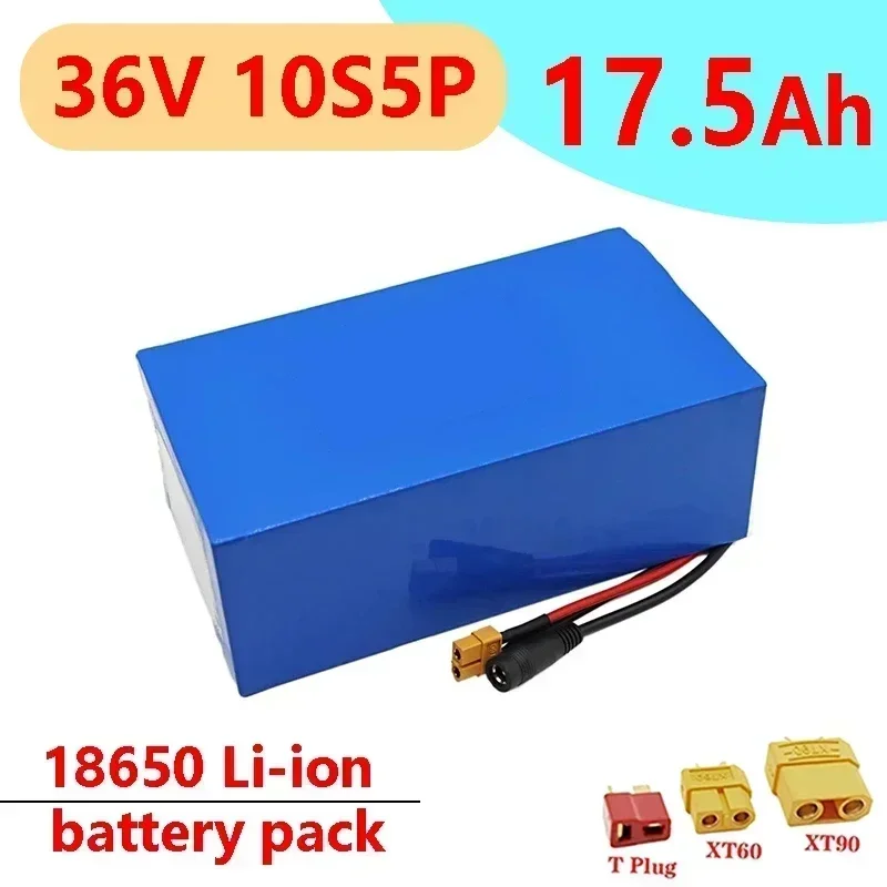 36V 10S5P 17.5Ah 1000W 18650 Lithium Ion Battery Pack Original high power for Electric Bicycle Engines, Built-In BMS Protection
36V 10S5P 17.5Ah 1000W 18650 Lithium Ion Battery Pack Original high power for Electric Bicycle Engines, Built-In BMS Protection
