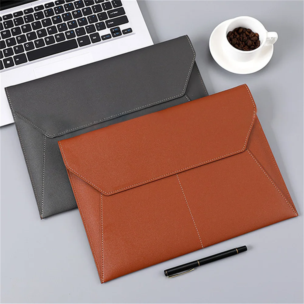 A4 Large Capacity Leather File Bag Snap Type Document Paper Storage Bag Data Contract Bill File Folders Office Supplies
A4 Large Capacity Leather File Bag Snap Type Document Paper Storage Bag Data Contract Bill File Folders Office Supplies