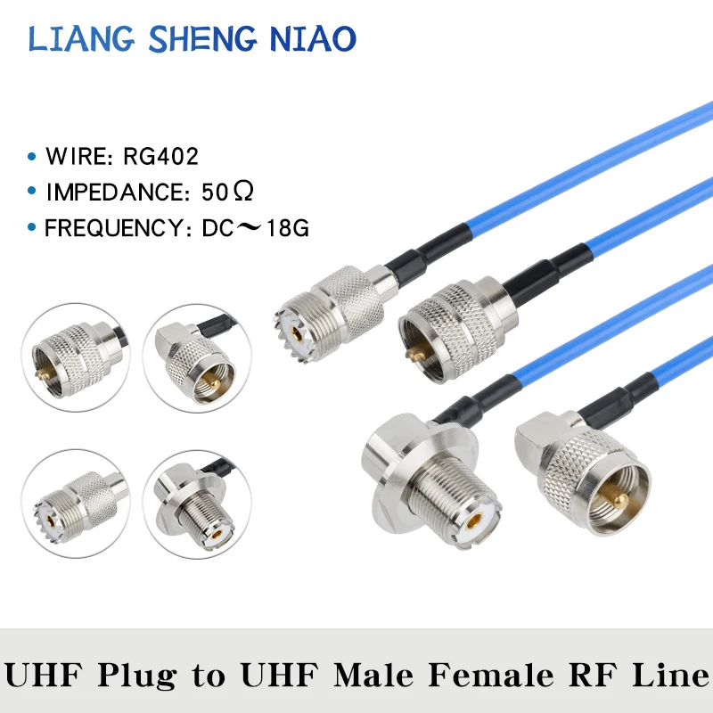 1 pcs UHF PL259 Male Plug To UHF Male Plug RF Connector RG402 Blue Jacket Semi Flexible Low Loss 50 Ohm Coaxial Cable 15CM-20M
1 pcs UHF PL259 Male Plug To UHF Male Plug RF Connector RG402 Blue Jacket Semi Flexible Low Loss 50 Ohm Coaxial Cable 15CM-20M