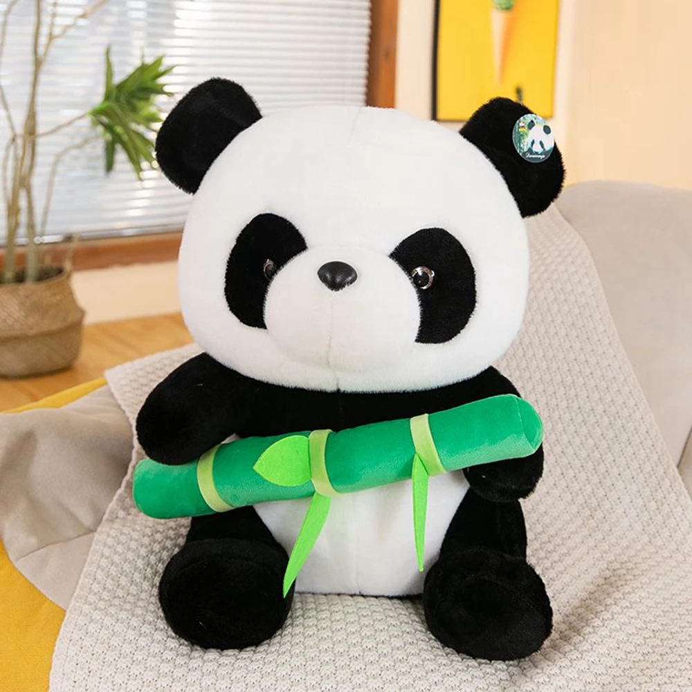 30CM Bamboo Panda Plush Toy Simulation Giant Panda China National Treasure Huanhuan Dolls Festival Gifts For Children Birthday
30CM Bamboo Panda Plush Toy Simulation Giant Panda China National Treasure Huanhuan Dolls Festival Gifts For Children Birthday