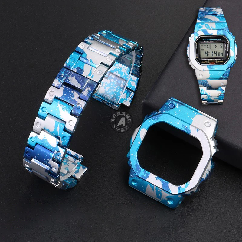DW5600 Modified Aluminum Alloy Set Watch band and Case For Casio DW5000 DW-5600 GW-B5600 GW-5000 Metal Watch Bezel Strap Tools
DW5600 Modified Aluminum Alloy Set Watch band and Case For Casio DW5000 DW-5600 GW-B5600 GW-5000 Metal Watch Bezel Strap Tools