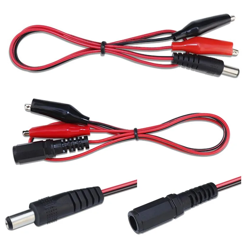 0.5M DC Female Jack Connector Alligator Clips Crocodile Wire 12V 3A Power Cable To 2 Alligator Clip Connected Voltage
0.5M DC Female Jack Connector Alligator Clips Crocodile Wire 12V 3A Power Cable To 2 Alligator Clip Connected Voltage