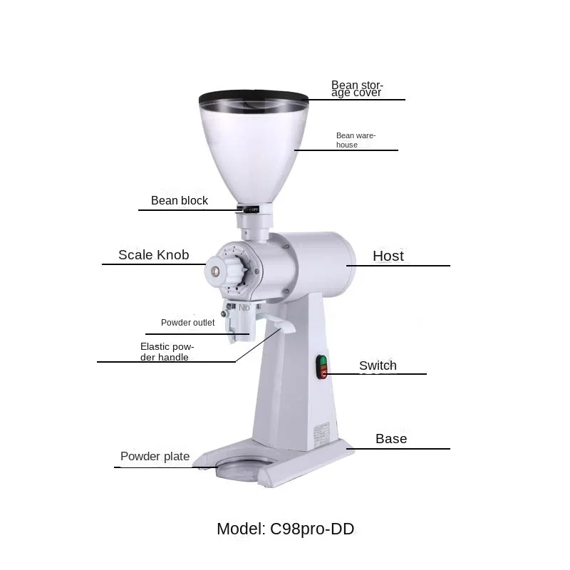 98mm coffee grinder, hand washed coffee bean grinder, commercial and household versatile
98mm coffee grinder, hand washed coffee bean grinder, commercial and household versatile