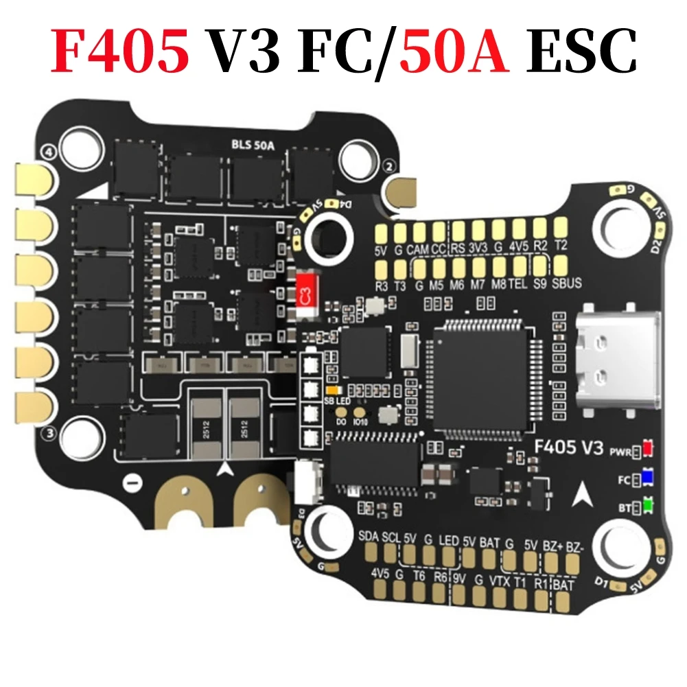 SpeedyBee F405 Stack-F405 V3 FC/50A ESC BLHELIS 4-в-1 ESC 30x30 BMI270 Контроллер полета для радиоуправляемых беспилотных летательных аппаратов FPV
SpeedyBee F405 Stack-F405 V3 FC/50A ESC BLHELIS 4-в-1 ESC 30x30 BMI270 Контроллер полета для радиоуправляемых беспилотных летательных аппаратов FPV