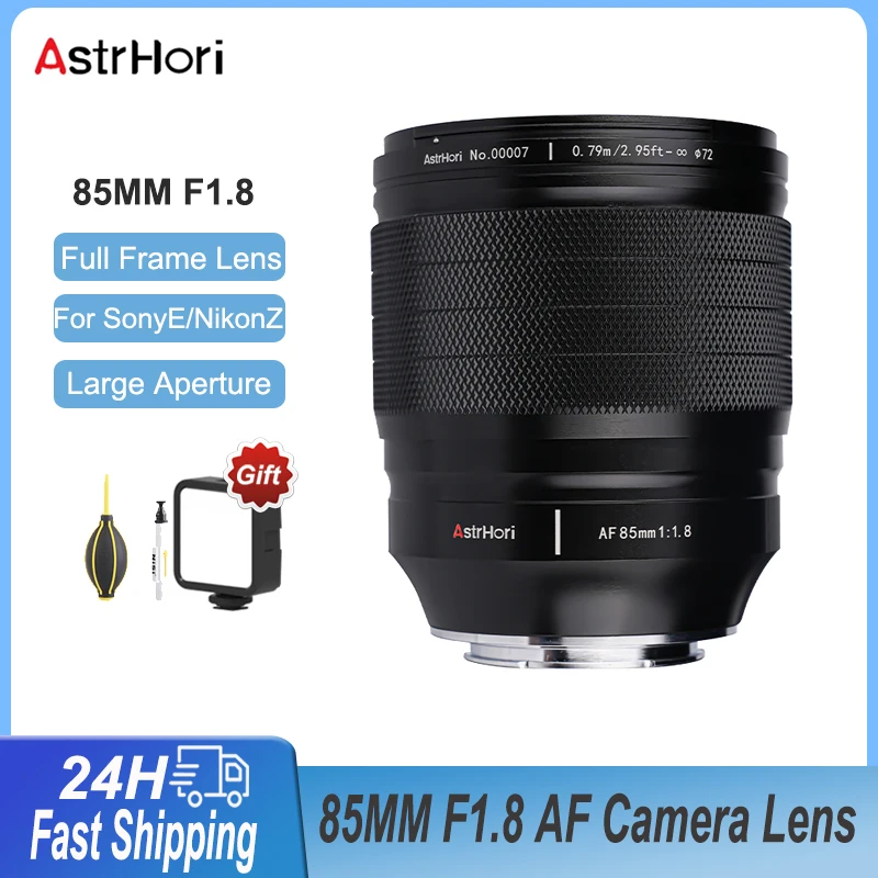 

AstrHori 85mm F1.8 STM AF Large Aperture Lens Full Frame Portrait Lens for Nikon Z Mount Cameras Z5 Z6 Z7 II Z8 Z9 Z30 Z50 ZFC