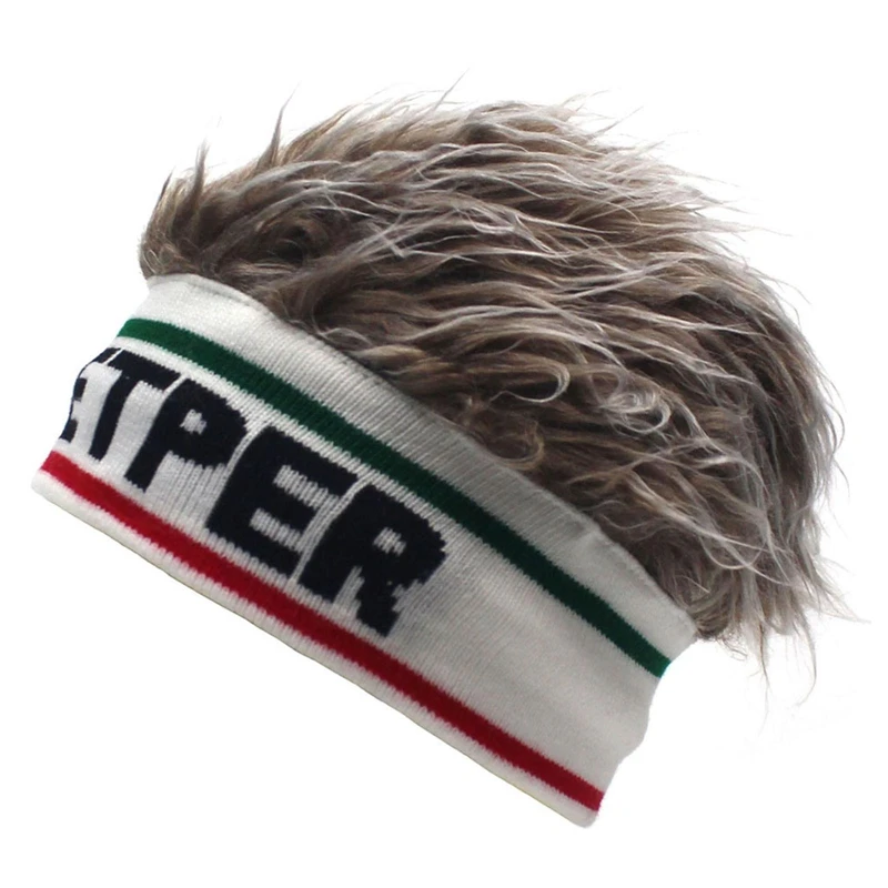 Funne Wig Hat Knitted Elastic Beanies Hat Hair Integrated Winter Men's Youth Headwear Personality Hip Hop EETPER Letter Hat
Funne Wig Hat Knitted Elastic Beanies Hat Hair Integrated Winter Men's Youth Headwear Personality Hip Hop EETPER Letter Hat