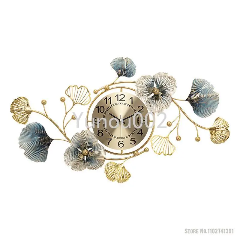 Clock Modern Design Chinese Creative Clock Living Room Light Luxury Mounted Decoration Ginkgo Leaf Art Pocket Watch Wall
Clock Modern Design Chinese Creative Clock Living Room Light Luxury Mounted Decoration Ginkgo Leaf Art Pocket Watch Wall
