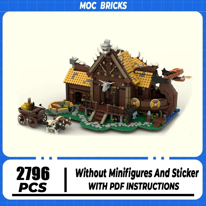 Moc Building Blocks Viking villagel Model Technology Bricks DIY Street View Creativity Toys For Holiday Gifts
Moc Building Blocks Viking villagel Model Technology Bricks DIY Street View Creativity Toys For Holiday Gifts