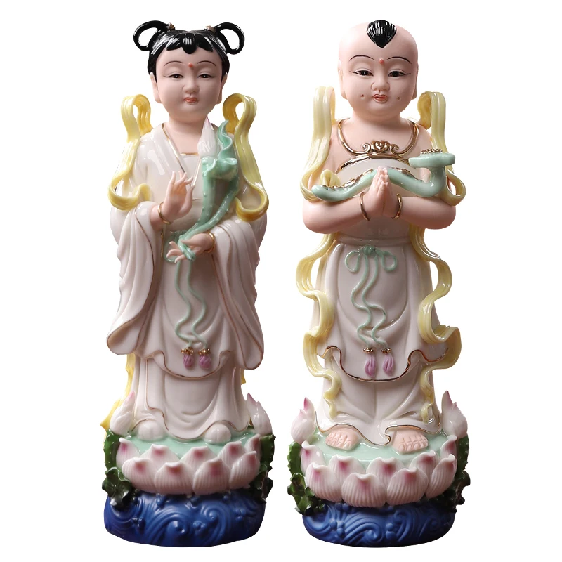 Керамическая статуя золотистого мальчика и девочки из нефрита, гуанин Бодхисаттва, фигурка мальчика, дракона, девочки, хранилище, орнамент для поклонения
Керамическая статуя золотистого мальчика и девочки из нефрита, гуанин Бодхисаттва, фигурка мальчика, дракона, девочки, хранилище, орнамент для поклонения
