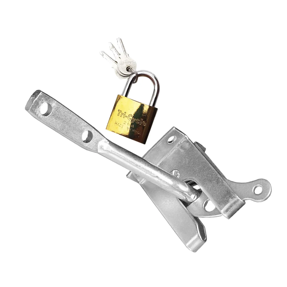 1 Set Carbon Steel Gate Lock Metal Gate Lock Fence Lock Gate Latch Lock for Outdoor Fence
1 Set Carbon Steel Gate Lock Metal Gate Lock Fence Lock Gate Latch Lock for Outdoor Fence