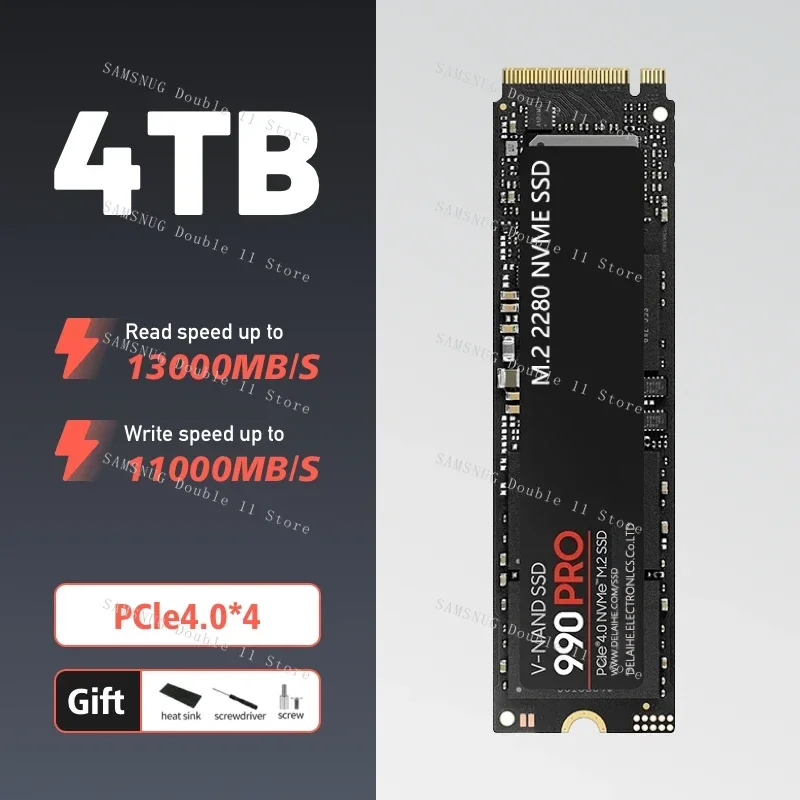 NEW 990PRO M.2 SSD 4TB 2TB Solid State Drive 2280 Internal Hard Disk 1TB NVME Hard Disk Internal for Laptop Noteboook Desktop
NEW 990PRO M.2 SSD 4TB 2TB Solid State Drive 2280 Internal Hard Disk 1TB NVME Hard Disk Internal for Laptop Noteboook Desktop