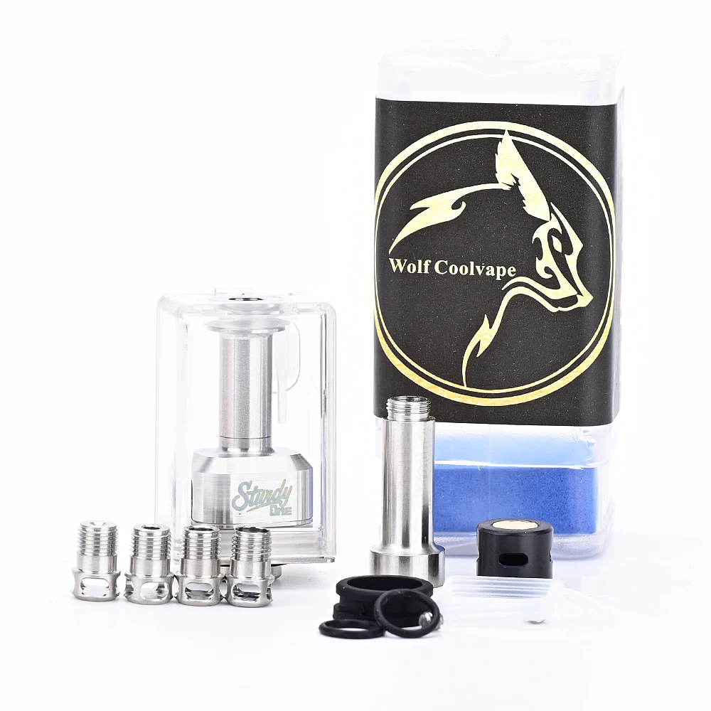 

Wolfcoolvape Sturdy One RBA Tank Kit boro tank 316ss vape for dotMod dotAIO V1 / V2 / V2 Lite BB / Billet / Boro Mod