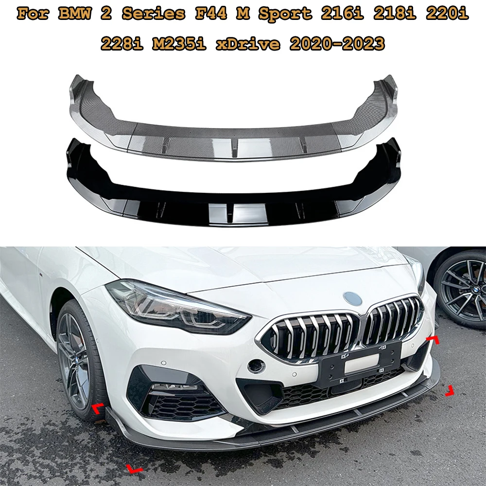 

Car Front Bumper Lip Splitter Diffuser Body Kit For BMW 2 Series F44 M Sport 216i 218i 220i 228i M235i xDrive 2020-2023