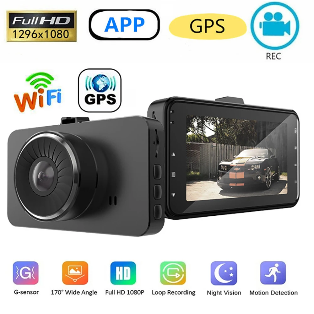 Dash Cam For Car DVR WiFi Full HD 1080P Vehicle Camera Drive Video Recorder Black Box Auto Dashcam GPS Logger Car Accessories
Dash Cam For Car DVR WiFi Full HD 1080P Vehicle Camera Drive Video Recorder Black Box Auto Dashcam GPS Logger Car Accessories