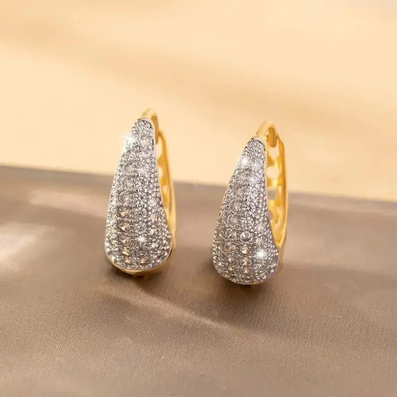 Crystal Zirconia Hollow Fashion Gold Color Hoop Earrings for Girls Women Sparkling Zircon Ladies Earring Party Jewlery 4 Mallzona S45fba62363c648858e04e5da15dc7951R Crystal Zirconia Hollow Fashion Gold Color Hoop Earrings for Girls Women Sparkling Zircon Ladies Earring Party Jewlery Mallzona