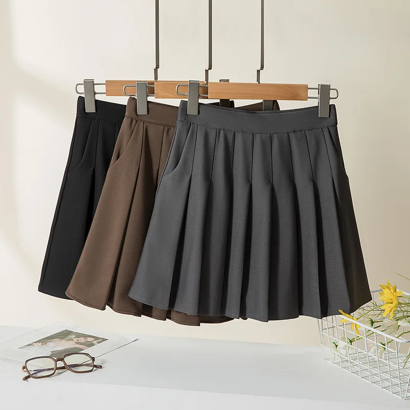 Pleated Skirt with Pocket Women Elastic Waist Mini Skirts Vintage Fashion Female A-Line Dance Skirt Preppy Style Ladies Skirts
Pleated Skirt with Pocket Women Elastic Waist Mini Skirts Vintage Fashion Female A-Line Dance Skirt Preppy Style Ladies Skirts