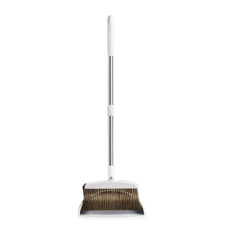 

Broom And Dustpan Set Cleaning Broom With 180 Rotatable Head Long-Handled Sweeping Accessories For Fireplace Balcony Study Room