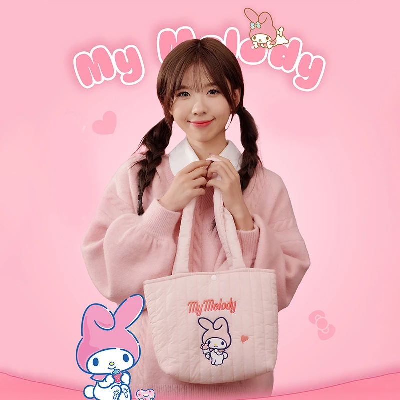 Kawaii Sanrio Kuromi Mymelody Pochacco Embroidered Handbag One Shoulder Crossbody Bag Cartoon High-Capacity Anime Toys For Girls
Kawaii Sanrio Kuromi Mymelody Pochacco Embroidered Handbag One Shoulder Crossbody Bag Cartoon High-Capacity Anime Toys For Girls