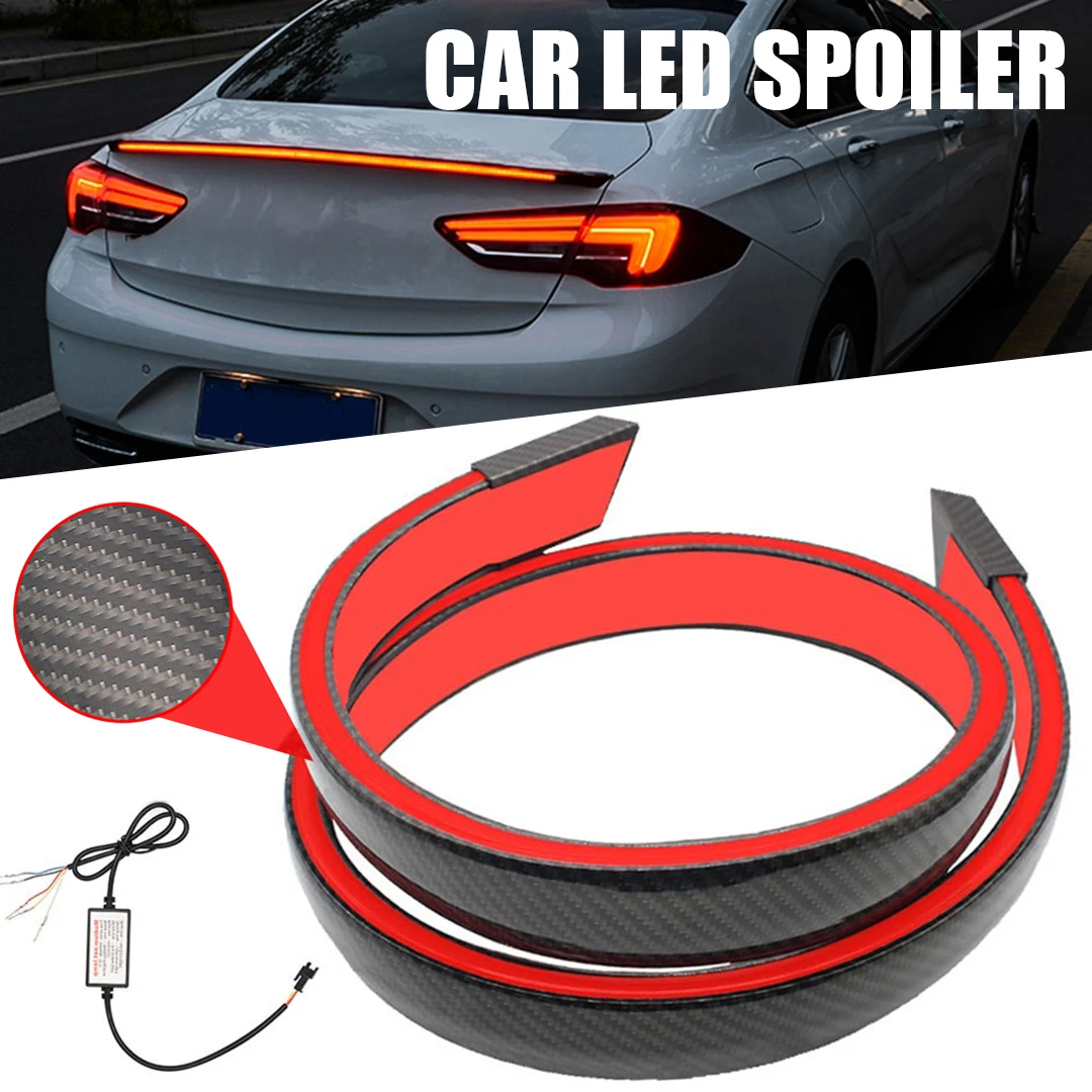 12V Car LED Spoiler Light High Brightness Automobile Tail Wing Lights Waterproof Carbon Fiber Cars Turn Signal Running Lamp
12V Car LED Spoiler Light High Brightness Automobile Tail Wing Lights Waterproof Carbon Fiber Cars Turn Signal Running Lamp