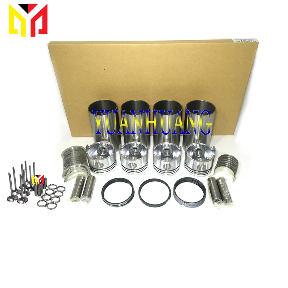 

4BE1 Engine Rebuild Kit With Valve Overhual Repair Gasket Set For ISUZU Diesel Liner Piston Ring Bearing