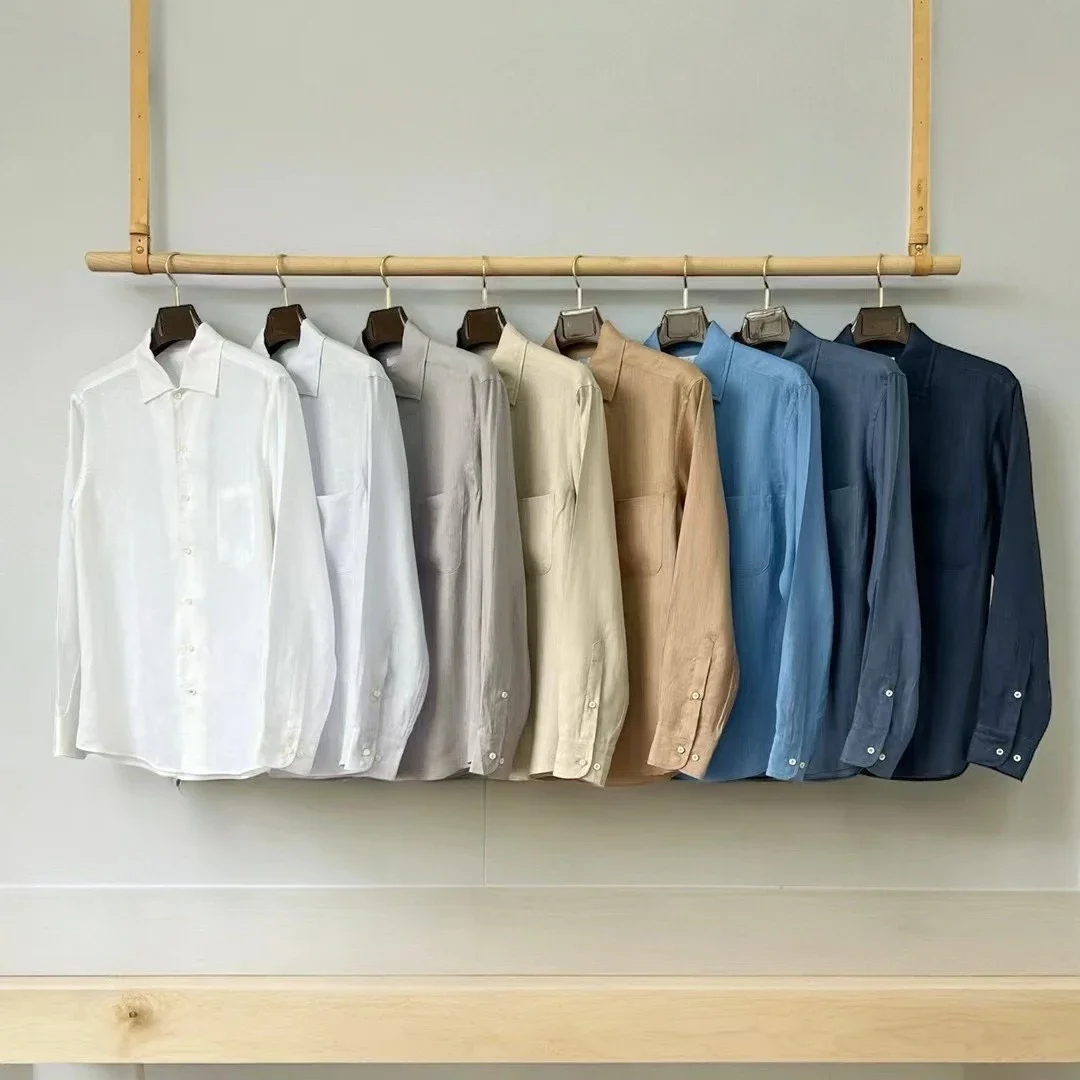 NIGO Men's Spring And Summer Solid Color Formal Shirt Lapel Single-breasted Temperament Cotton Shirt Ngvp #nigo7962
NIGO Men's Spring And Summer Solid Color Formal Shirt Lapel Single-breasted Temperament Cotton Shirt Ngvp #nigo7962