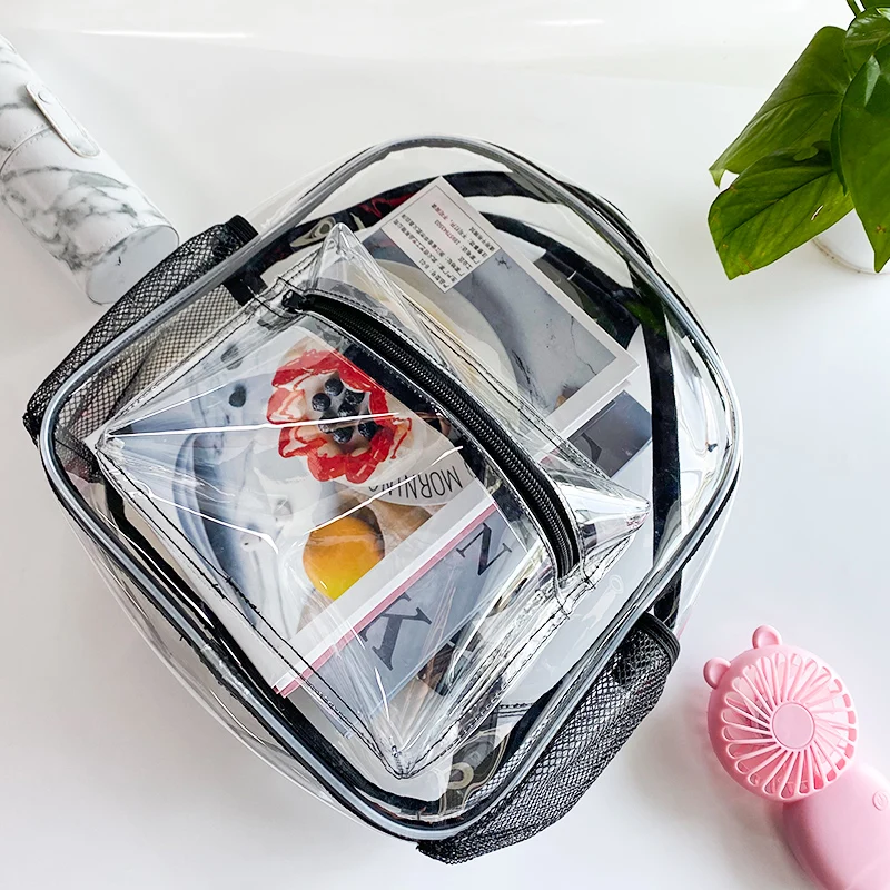 Clear Backpack PVC Transparent Backpack Clear School Backpack for School Stadium Approved Work Security College
Clear Backpack PVC Transparent Backpack Clear School Backpack for School Stadium Approved Work Security College