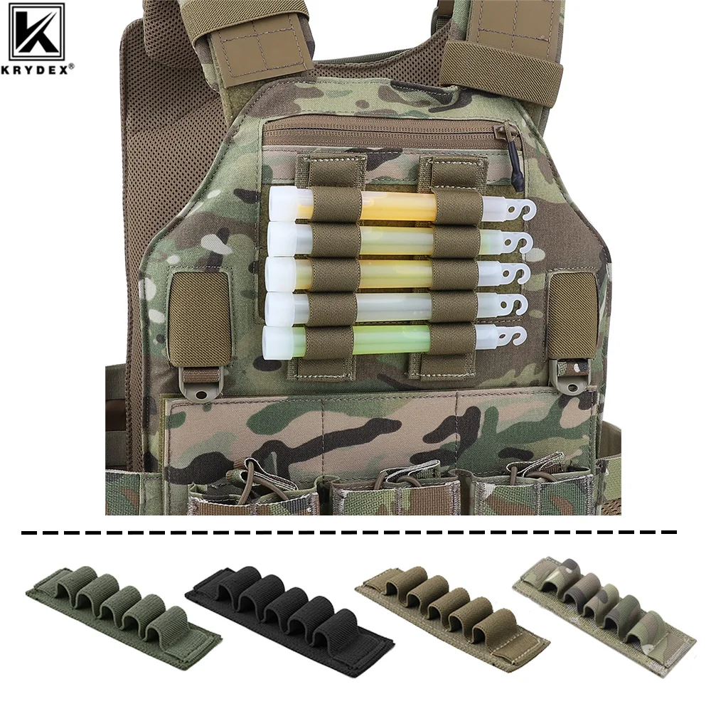 KRYDEX Chemlight Shotgun Shell Battery Holder Tactical 5-Cells Elastic Storage Holder Hook & Loop Light Stick Panel Accessories
KRYDEX Chemlight Shotgun Shell Battery Holder Tactical 5-Cells Elastic Storage Holder Hook & Loop Light Stick Panel Accessories