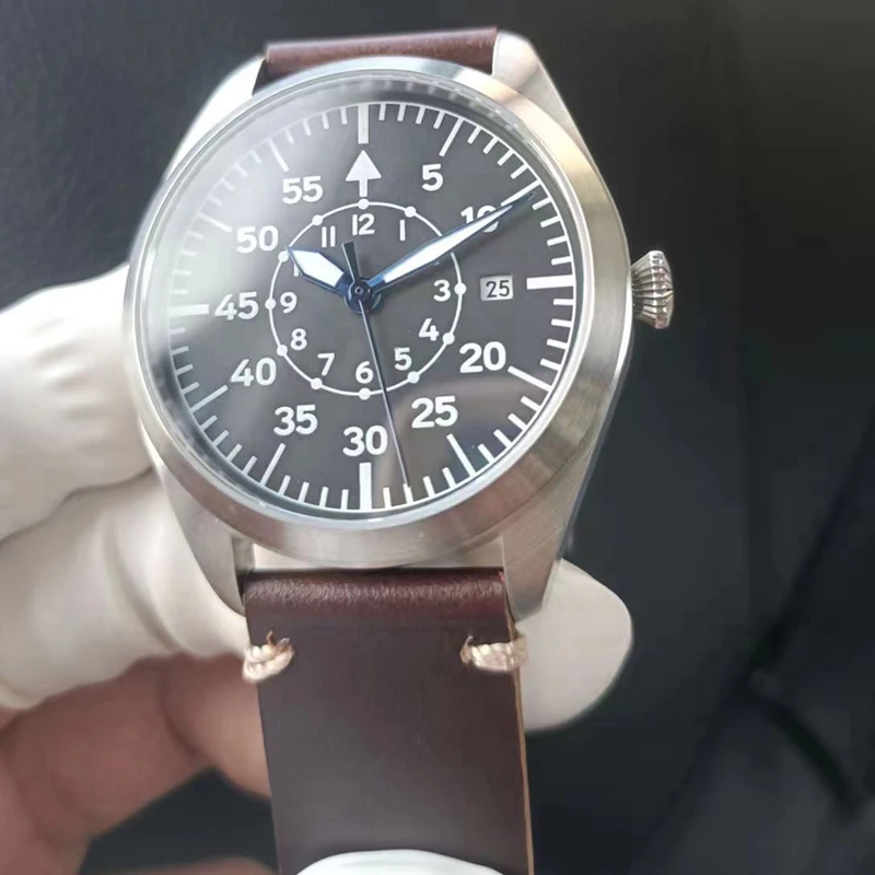 

Automatic Pilot Watch Type-B Type B Flieger Klassik 40mm Mechanical Wristwatch Field Timepiece Uhren 8215 Miyota NH35 Pt5000 A