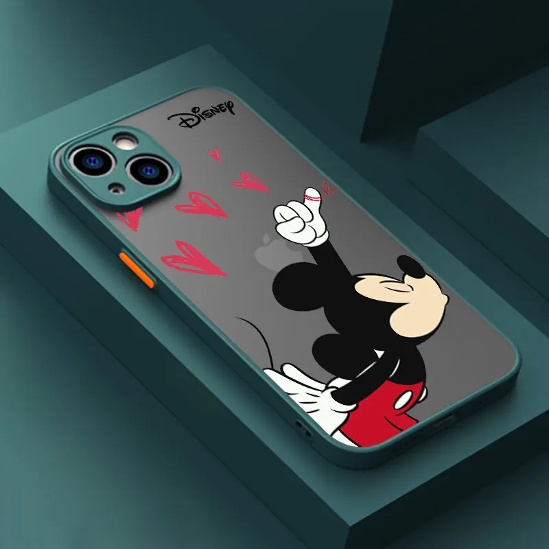 Disney Love Minnie Mickey Anime Phone Case For iPhone 14 15 16 Pro Max Cover For Apple 11 12 13 Pro 7 8 16 Plus Translucent Case Disney Love Minnie Mickey Anime Phone Case For iPhone 14 15 16 Pro Max Cover For Apple 11 12 13 Pro 7 8 16 Plus Translucent Case