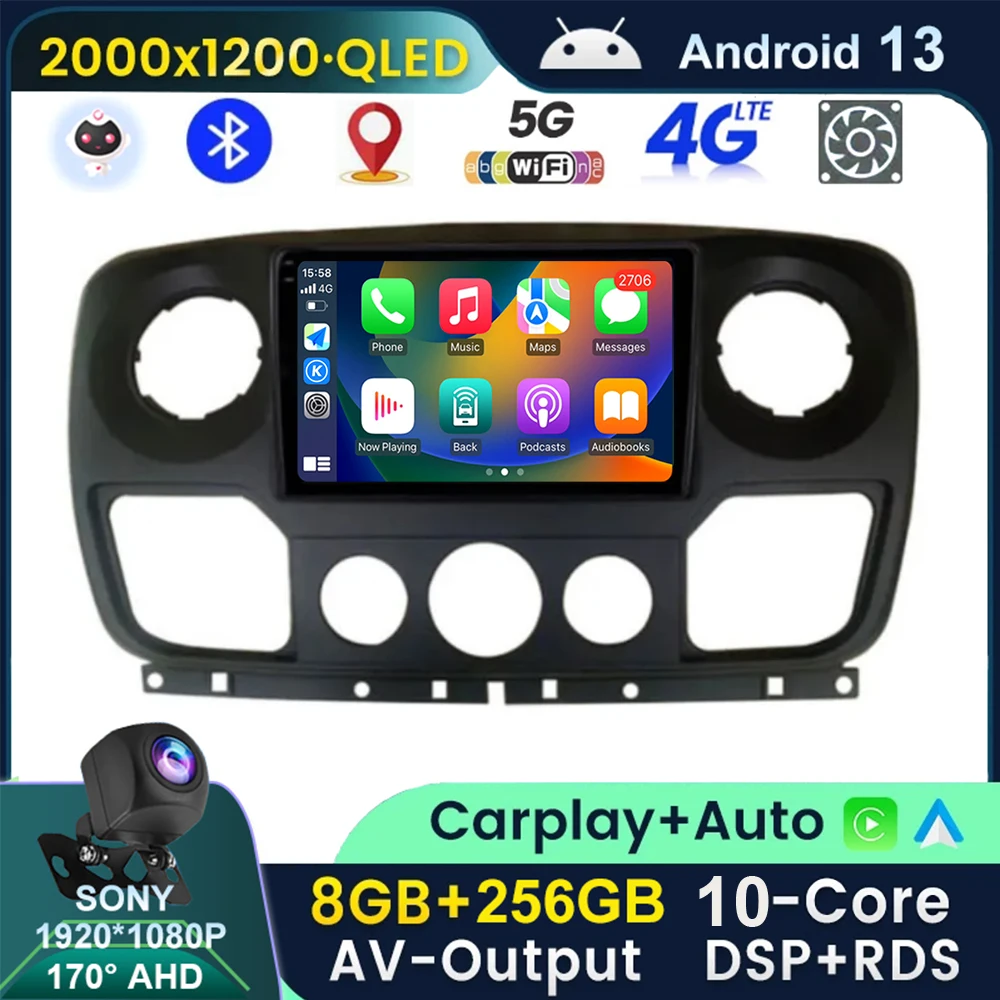 10,1 "2K для Renault Master Nissan NV400 Opel Movano 2010-2021Android-навигация, мультимедийный автомобильный монитор, проигрыватель, GPS DSP
10,1 "2K для Renault Master Nissan NV400 Opel Movano 2010-2021Android-навигация, мультимедийный автомобильный монитор, проигрыватель, GPS DSP
