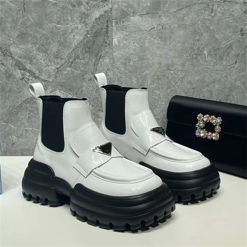 PETITE GIRL Lnternational Brand Platform Martens Women's Leather Fashion All-in-one P Triangle With Chelsea Ankle Boots 35-41
PETITE GIRL Lnternational Brand Platform Martens Women's Leather Fashion All-in-one P Triangle With Chelsea Ankle Boots 35-41