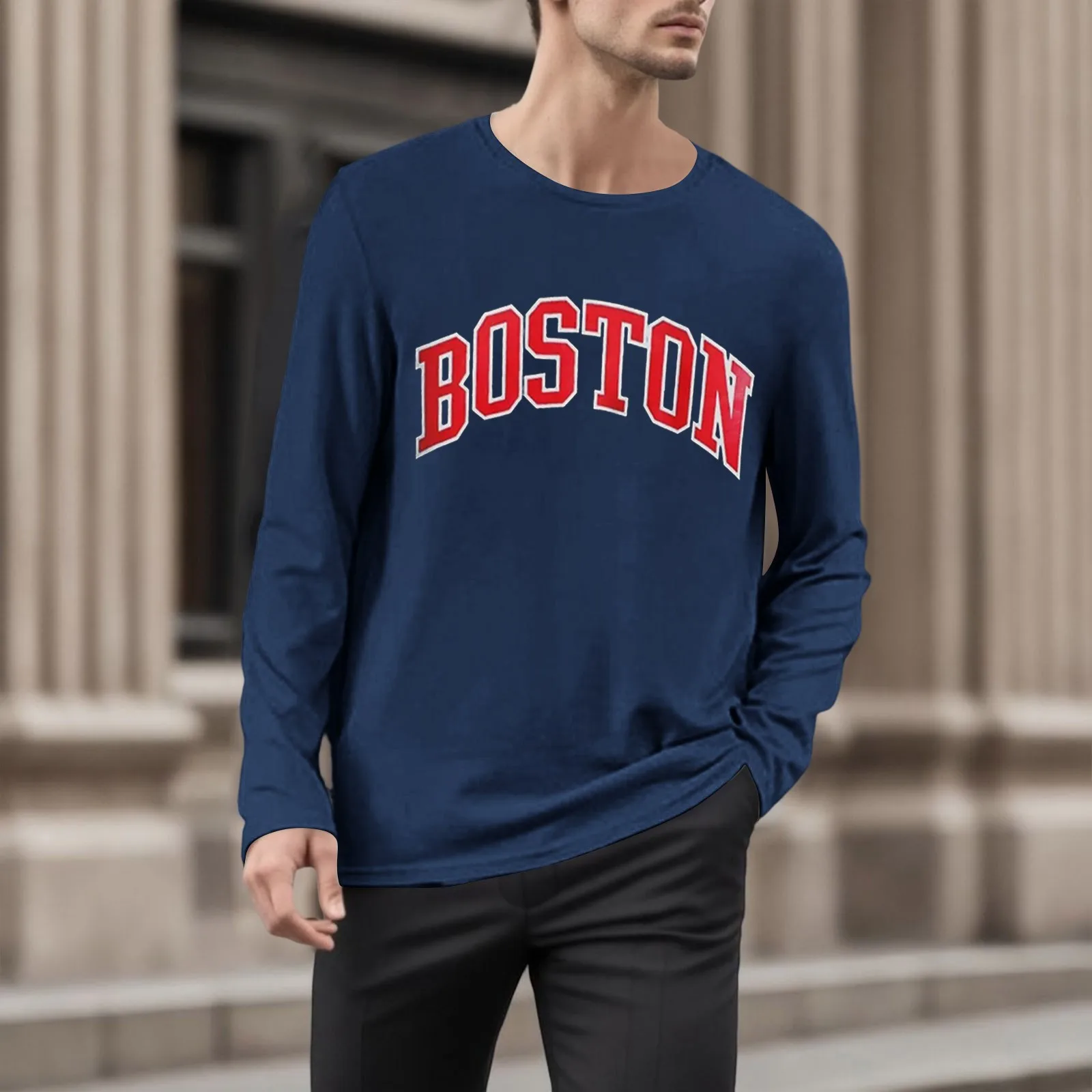 Boston Print Casual Long Sleeve T-Shirts Men Letter Print Tshirts 2023 Spring Autumn Male Sports Tee Shirt O-Neck Tees Top
Boston Print Casual Long Sleeve T-Shirts Men Letter Print Tshirts 2023 Spring Autumn Male Sports Tee Shirt O-Neck Tees Top