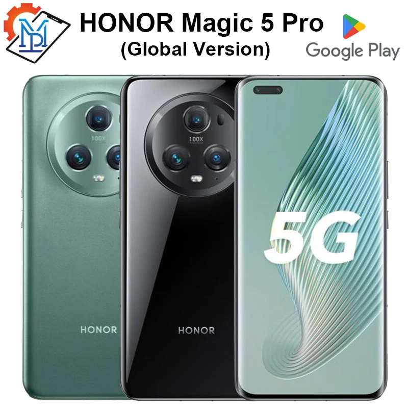 

Global Version Original Honor Magic 5 Pro 6.81" 120Hz Screen Snapdragon 8 Gen 2 MagicOS 7.1 Battery 5100mAh IP68 NFC Smartphone